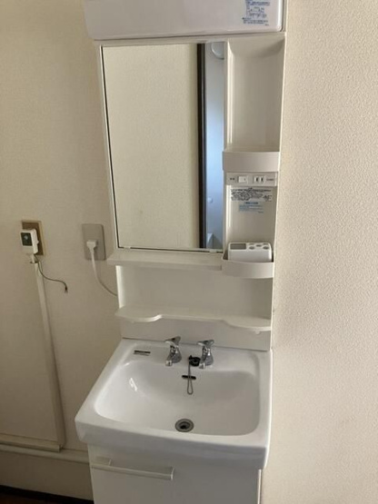 【洗面所】 | サンハイツ（川越） | 脱衣スペースもあります