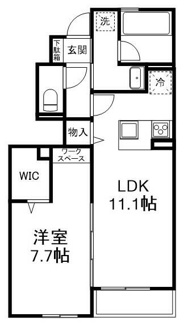 【間取り】 | ＭａｌｉｅⅠ | 間取りです。