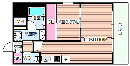 【間取り】 | プレジオ弁天町EURO