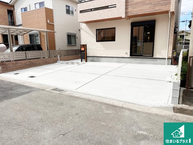 高砂市米田町米田　第1期　新築一戸建ての駐車場|駐車スペース！散水栓があるので、こまめに愛車を洗えます！
