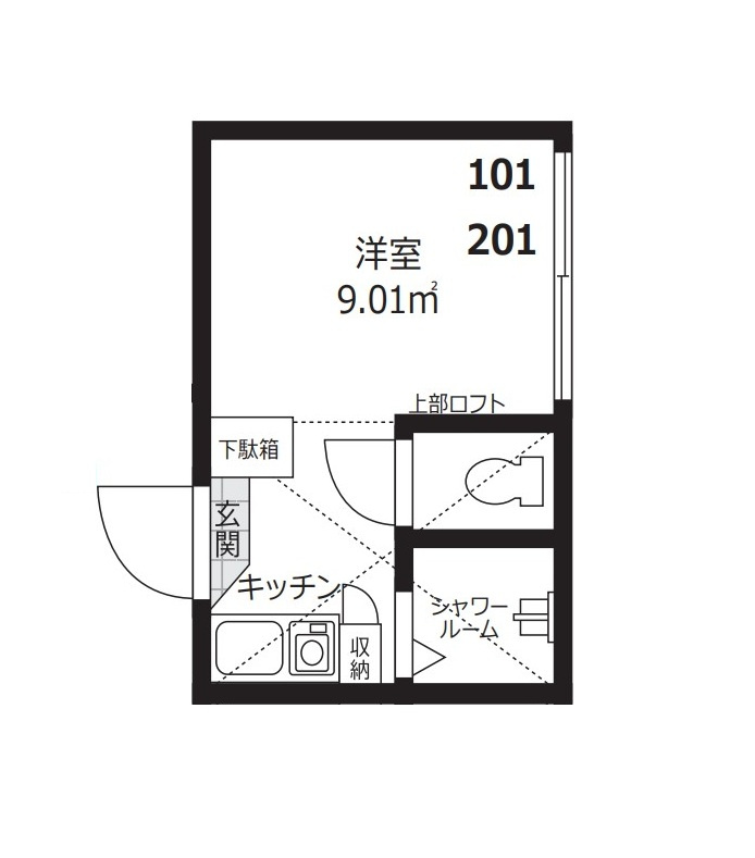 カーサシルクの間取り