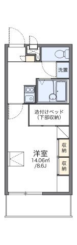 神戸市西区前開南町２丁目の賃貸マンションの間取り