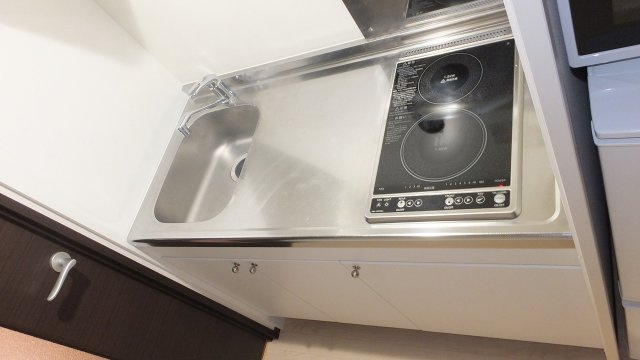 神戸市北区有野町有野のアパートのキッチン