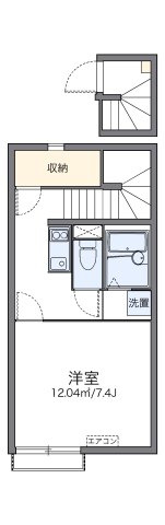 明石市二見町東二見のアパートの間取り|代表的な間取のため実際の間取とは異なる場合があります