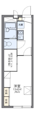 明石市鳥羽のアパートの間取り