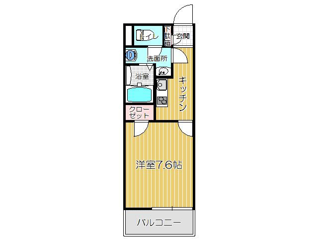 直方市大字感田のアパートの間取り