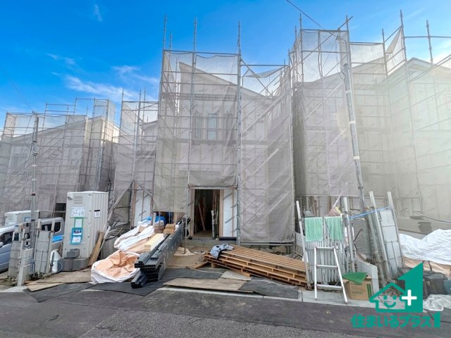 ●26(土)27(日)現地説明会　奈良市中山町　第16期　全3邸の外観|建築中ですが現地を見ると分かる事もございますので、ぜひ一度現地をご覧ください。