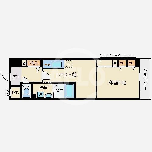 アスリート御堂筋本町の間取り|アスリート御堂筋本町　使い勝手の良い間取り