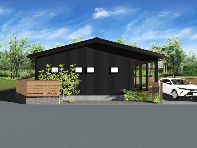 【完成予想図】 | 沼津市足高　限定1区画 | 3000万円台で建てれる注文住宅の参考プラン～西側