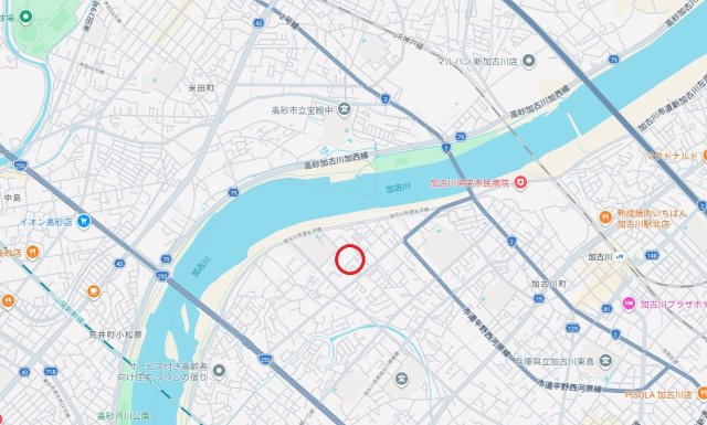 サンロイヤル加古川リバージュⅢ号館　　中古マンションの地図
