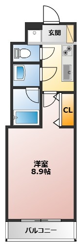 【間取り】 | パークハイムＴＯＫＩ | 一人暮らしにぴったりの1Kの間取りです！