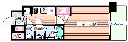 【間取り】 | メインステージ大阪福島