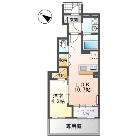 ボンシャンス楠木の間取り
