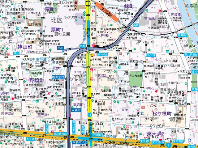 【地図】 | プレサンス扇町駅前