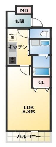 【間取り】 | フジパレス忍ケ丘Ⅰ番館