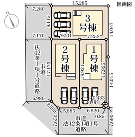 リーブルガーデン福岡市東区三苫2丁目第二の区画図