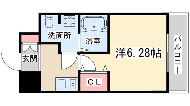 【間取り】 | ニューシティアパートメンツ西天満