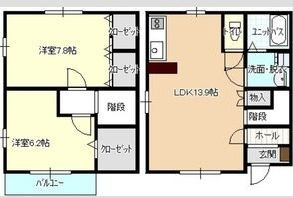 めるべぃゆの間取り