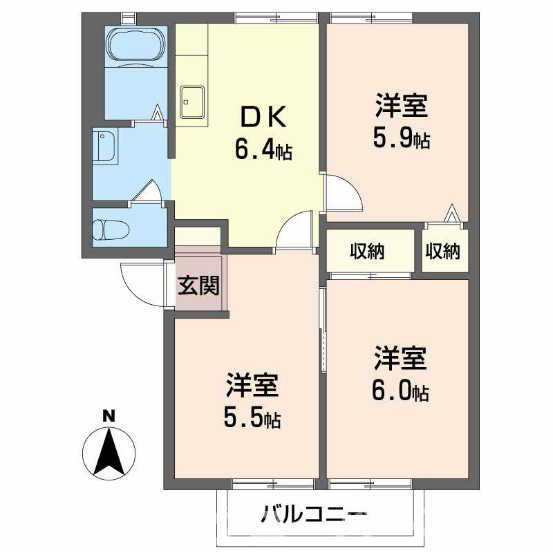 メゾン・アムール C棟の間取り