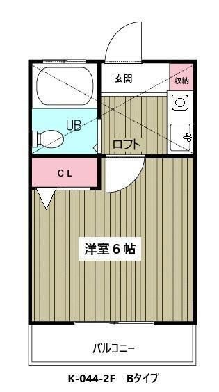 メゾン高橋Ｂ棟(K-044)の間取り