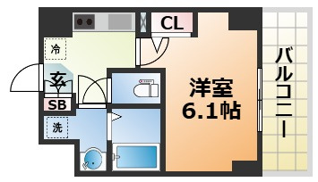 神戸国香通Futurの間取り