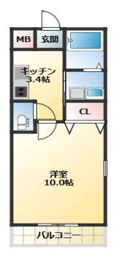 【間取り】 | フジパレス忍ケ丘Ⅰ番館