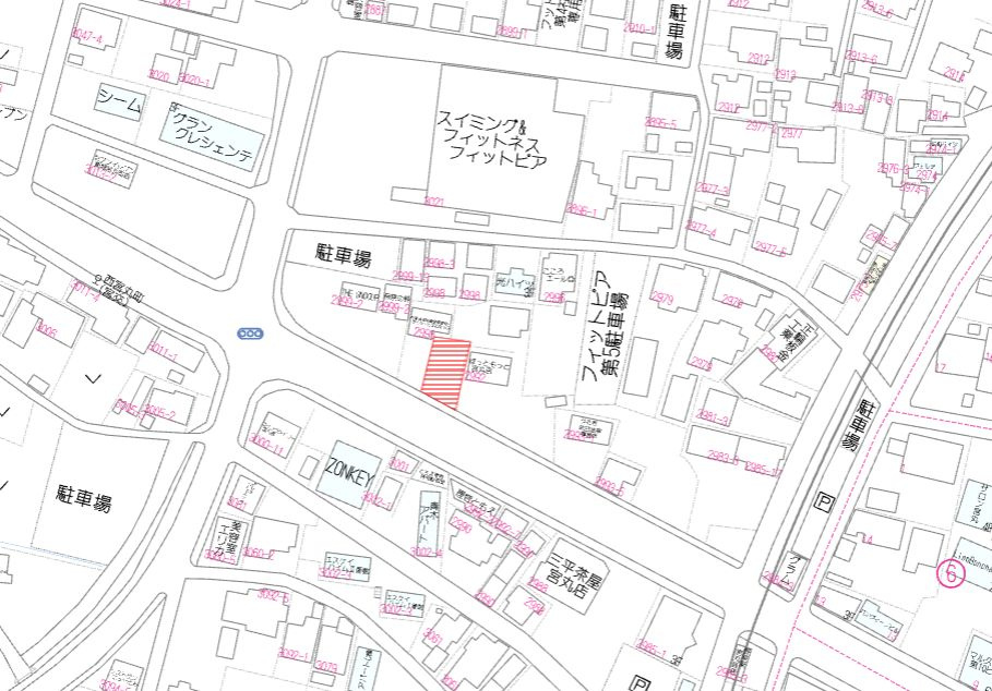 都城市宮丸町の売地の土地図