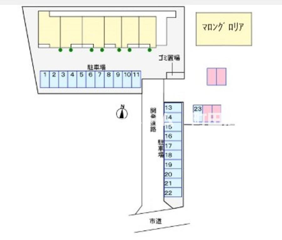 グロリア　レジデンス※初期費用分割あと払いサービス利用可能物件の区画図
