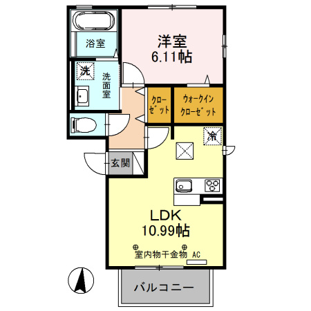 コスモス　Aの間取り