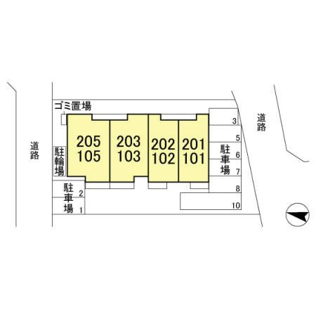 K.エスポワールの区画図