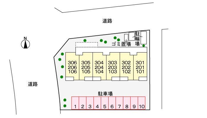 ブライト　セゾンの区画図
