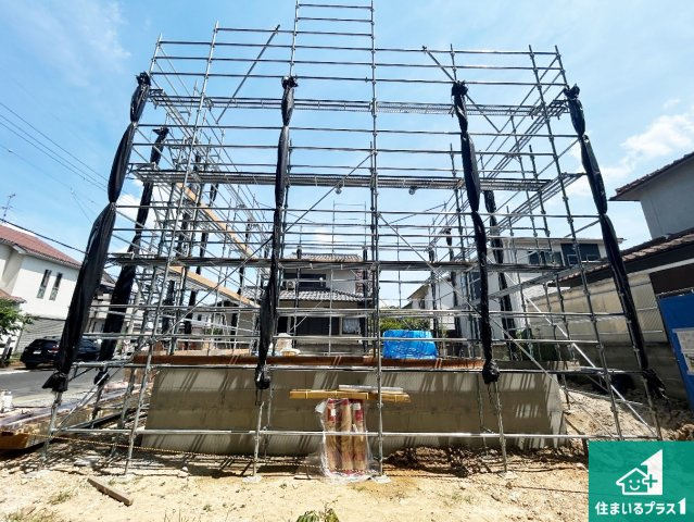 ●29(土)30(日)現地案内可能！　香芝市穴虫　第4期　新築一戸建ての外観|建築中ですが現地を見ると分かる事もございますので、ぜひ一度現地をご覧ください。