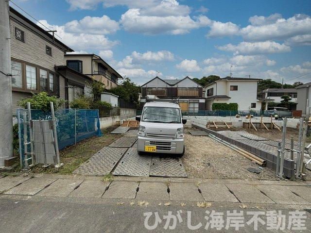 茅ヶ崎市甘沼　新築戸建　全４棟の外観|9月5日撮影　建築中　現地外観
