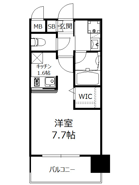 エンクレストベイ天神東Ⅱの間取り