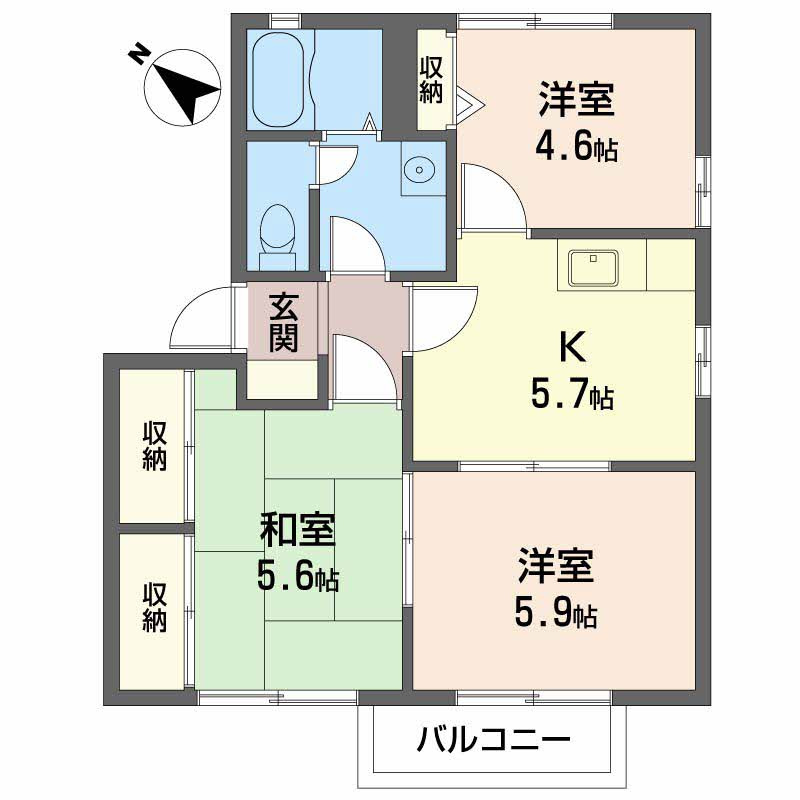アネックス忠岡　の間取り