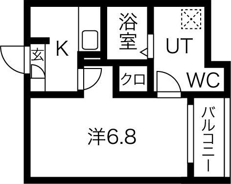 メイクスR道徳公園Iの間取り
