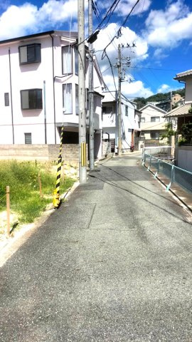 甲陽園本庄町土地の前面道路含む現地写真|前面道路含む現地写真です