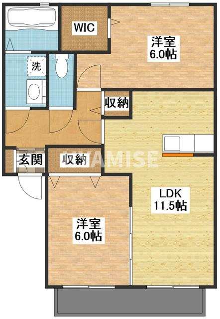 クローバーハウスの間取り