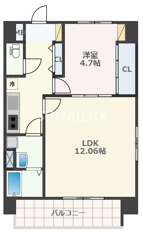 熊本市中央区南熊本１丁目の賃貸マンションの間取り