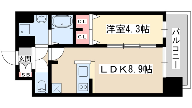 【間取り】 | プレサンス新大阪ヴィガ