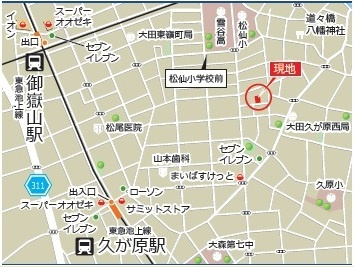 メルヴェーユ久が原の地図