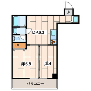 【間取り】 | ﾛｰｽﾞﾏﾝｼｮﾝR＆A