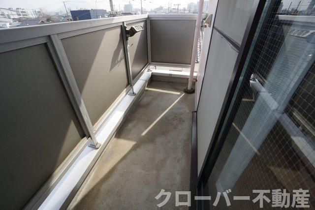 西平山コーポのバルコニー