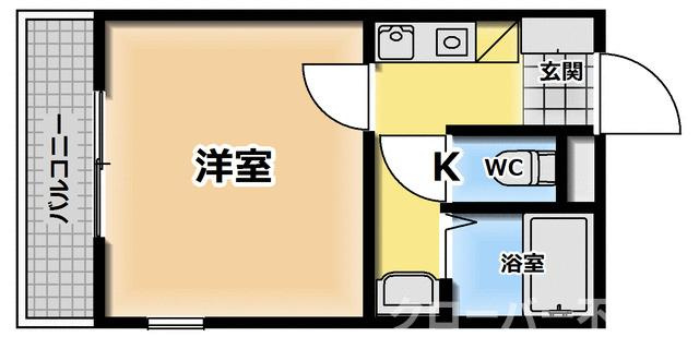 西平山コーポの間取り