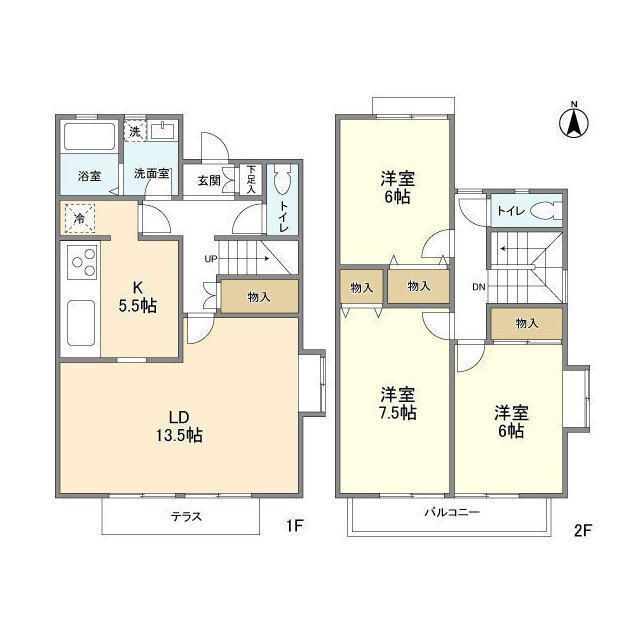 バイオレットコートAの間取り