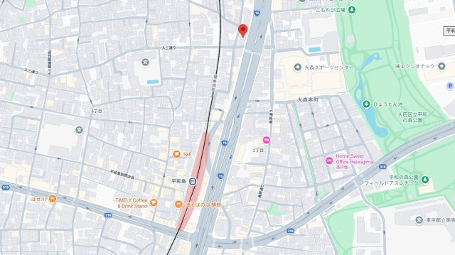 パレ・ドールアイディ大森の地図