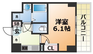 神戸国香通Futurの間取り