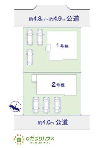 【区画図】 | 水戸市酒門町16期　新築戸建　1号棟 | 駐車スペース3台分ございます。