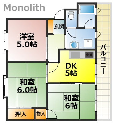 レデント和泉の間取り