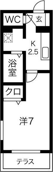 ヨーロピアンシャレー住吉　　　刈谷市近郊の賃貸はクラスホームの間取り